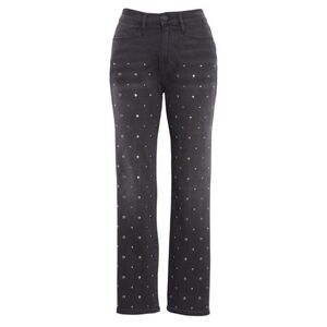 Frame Le High Stud High Waist Ankle Jeans 25
